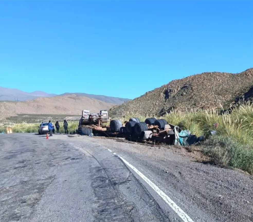 Accidente camión santa rosa