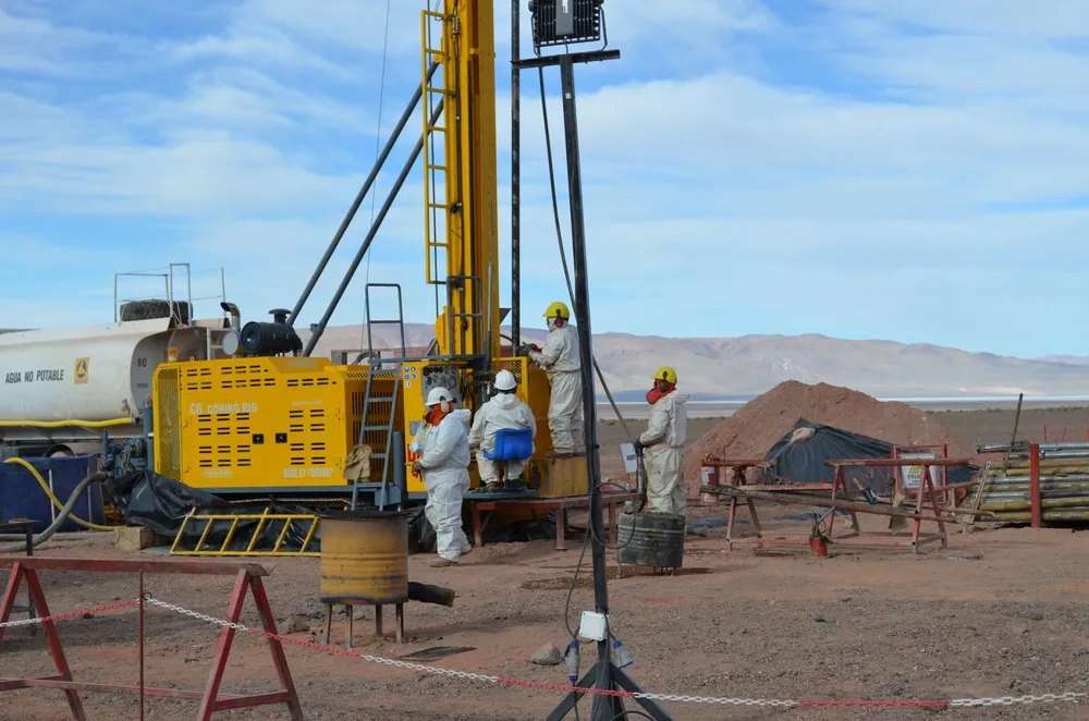 Perforación con diamante en el proyecto Rincon West