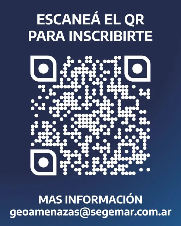 Código QR para inscribirte al curso de el SEGEMAR.