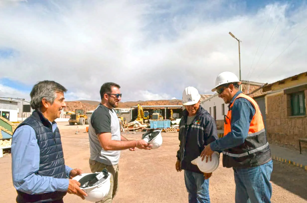 El secretario de Minería, Gustavo Carrizo, recorrió el proyecto de boratos Manufactura Los Andes S.A.