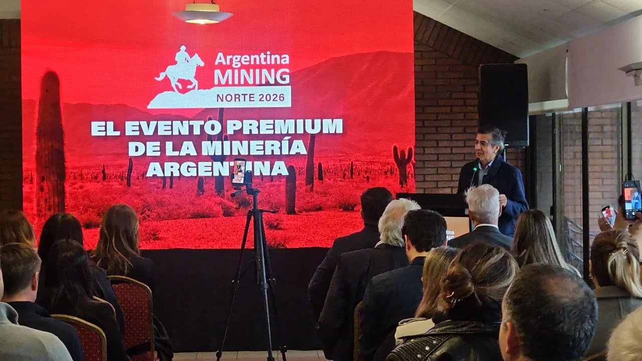 Gustavo Carrizo en el lanzamiento del Argentina Mining.