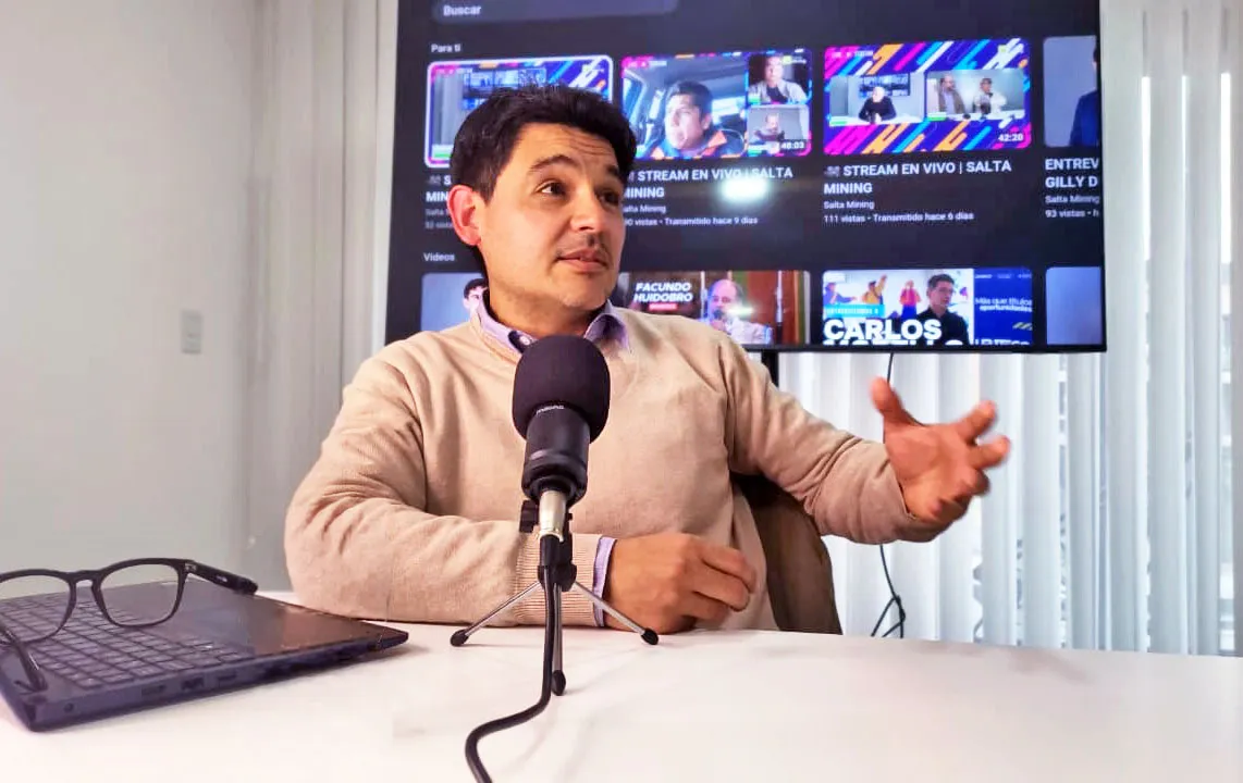 Gastón Carrazán participó del Stream de Salta Mining en San Lorenzo Chico.